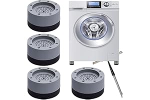 ZZRSYJ 4 Piezas Amortiguador de Vibraciones, Almohadillas lavadora universal, antivibracion lavadora con Almohadilla de Goma, Patas Lavadora Antivibracion, para Lavadora y Secadora