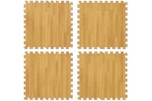 Nakloe - Suelo Gimnasio - (4 Piezas - 60x60 Cada Pieza) - Tapete Puzzle - Esterilla Fitness - Gimnasio en casa - Colchoneta Gimnasia - Tatami