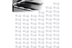 MOXWARE Self Adhesive Cable Tidy Wire Clips, 40 Pcs Cable Management Wall Cable Clips, Strong Viscous Transparent Cable Organizers for Home, Office, Car, Decoration Hanging, Fairy Light, Etc.