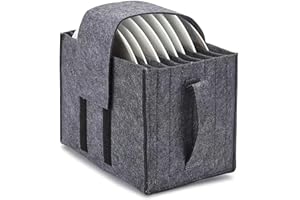 PAIKIUU Geschirrhalter für Wohnmobile Filztasche Aufbewahrungsbox Camping-Zubehör Geschirraufbewahrung mit Schutzfunktion für Küchenschränke