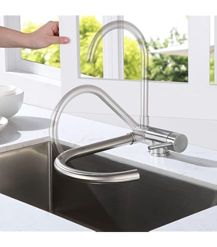 Rubinetto Pieghevole Per Camper - In Ottone Cromato, Rotazione 360°, Per Lavello Da Cucina - Foto 9