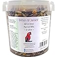 Best All In One Parrot Mix from Britten & James (2L tub) This superb mix has been created with no expense spared to be the very best balanced all in one food for your parrot