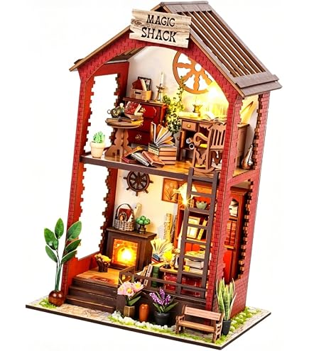 Kit Maison Miniature En Bois - Maison Poupée En Bois à Construire P Adultes Kit Maison Poupee Style Japonais Fait Main A Amz B0