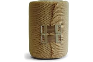 EUROFARM Flebimed Bielast- Non-adherent bi-elastic compression bandage with high elasticity, Flesh colour.Washable (m 7 x cm 8)