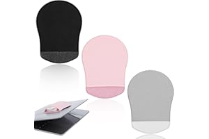 LLOUSSAK 3Colors Wireless Mouse Holder for Laptop, Stick on Mouse Pouch Universal Laptop Mouse Holder Bag, Reusable Self-Adhesive Mouse Pocket Storage Hard Drive Sleeve for Computer USB Cable Storage