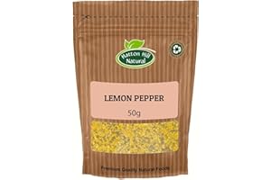 Lemon Pepper Seasoning 50g by Hatton Hill - Tangy & Spicy Blend, Ideal for Chicken, Fish & Vegetables