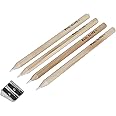 Pepperell Real Slate Chalk Pencils with Sharpener (5 Pack)