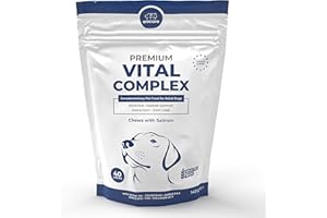 Anicare Premium Vital Complex Chews pour chiens – Avec oméga 3 et 6, colostrum, collagène UC-II et prébiotiques FOS