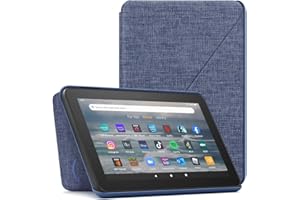 Amazon Fire 7 tablet Fabric Cover | Only compatible with 12th generation tablet (2022 release), Deep Sea Blue
