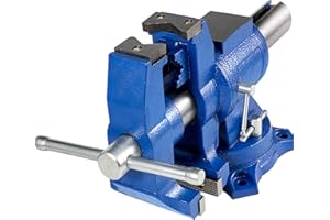 BestEquip Imadło wielofunkcyjne 15 cm imadło stołowe o 360 stopni zacisk na imadle z podstawą obrotową i głowicą, wytrzymałe imadło wieloszczękowe do mocowania zaciskowego, do użytku domowego lub przemysłowego