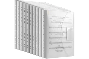 ANICOLL Dokumententasche A4 20 pack- dreidimensionale A4 Dokumentenmappe Sammelmappen für Dokumente Organisieren mit Binderlöcher/Klettverschluss und Etikettentasche wasserdicht jede bis zu 300 Papiere