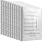 Dokumententasche A4 10 pack- dreidimensionale A4 Dokumentenmappe Sammelmappen für Dokumente Organisieren mit…