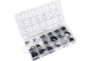 Dokpav 225PCS 18 Tailles Kit Joint Torique Assortiment en Caoutchouc, 3mm-22mm Joint d'Étanchéité Joints Toriques Universel Assortiment, Réparation de Véhicule Climatisation Robinetterie