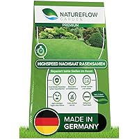 Natureflow Premium Rasen Nachsaat - Besonders Schnellkeimende Rasensamen - Zuverlässige Grassamen zur Rasen-Reparatur…
