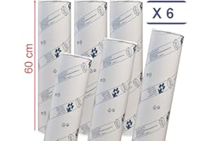 DÉLIKTESS MFB Provence® - Draps D'examen Ouate Luxe 60 cm - 6 rouleaux - Gaufré - Dimension 60x35cm