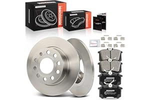 ‎FRANKBERG Frankberg Bremsensatz inkl. 2x Bremsscheiben + 4x Bremsbeläge Hinten Kompatibel mit Golf VI 5K1 Golf V 1K1 Golf Plus 521 5M1 Yeti 5L Replace# 1H0698451D