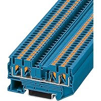 PHOENIX CONTACT Durchgangsklemme PT 2,5-QUATTRO BU, 50 Stück, 3209581