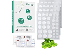 Patch Bouton Acne Etoile ACOTYE Patch Anti-Boutons avec Acide Salicylique, Huile d'Arbre à Thé et Niacinamide, Patchs Anti-Boutons pour le Visage, Utilisation de Jour et de Nuit