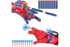KIIMIIPA 2pc Spiderman Web Shooter Boys Girls Toy,Spiderman Toys Fun Decoration Kids Educational Toy Wrist Launcher,Spider Gloves Launcher Wrist Toys For Boy Girl Age 3-14 Birthday Gifts (2 PCS)