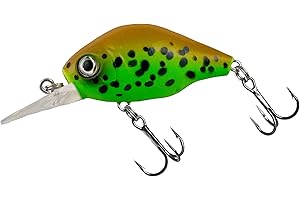 ‎NASTY BAIT Nasty Bait Slinky | Crankbait | Wobbler I Angelköder | Länge 4,5cm - 1,77" | Gewicht 8g | 3D-Augen | BKK Premium Drillingshaken | UV aktive Modelle |Lauftiefe 1,2 – 1,4 m | schwimmend | für Barsch, Hecht und Zander