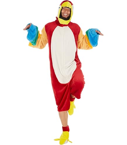 1 set di pappagallo di peluche ripiene sulla spalla costume da pirata