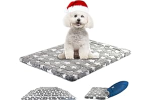 KROSER Almohadilla para Perros Colchoneta Reversible Colchón para Mascotas Elegante 61 cm Almohadilla de Esponja de Alta Densidad Lavable a Máquina Cama para Perros Pequeños y Gatos de hasta 11kg