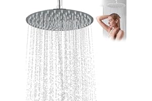 VIVIIHOO 20 cm fast regnduschhuvud, 20 cm, avkalkningsmunstycke