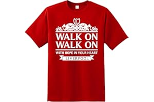 DAILY APPAREL Liverpool Champions T-Shirt Walk On Adult – Premier League Winners Celebration Tee for Scousers | Quality Printed Unisex Fan for Him | Football Shirt Match Day Supporters Apparel