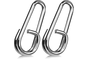 9KM DWLIFE Fishing Speed Clips,50pcs Stainless Steel Carp Fishing Power Clips Link ，Quick Change Fishing Clips for Lures Freshwater Saltwater