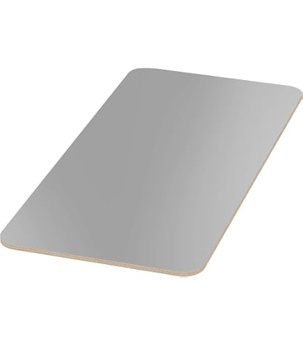 Piano Tavolo In Compensato Betulla 18mm Rivestito Melammina - Nero, 40x20 Cm Ellittico, Made In Germany