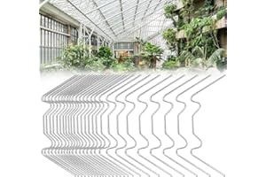 LANSKYLAN 130 Pcs Clip de Vitrage pour Serre 80*35mm Type W