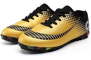 YHLLZY Boys Football Boots Kids Football Shoes Astro Turf Trainers Girls Soccer Athletics Training Shoes Teenager Outdoor Sport Shoes Sneakers for Unisex Kids