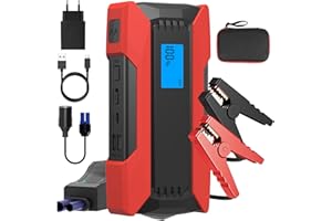 GAOEEIN Avviatore Batteria Auto 1500A Avviatore Emergenza per Auto Portatile Avviatore Batteria Auto 20000mAh Avviatore Emergenza per Auto Avvio Rapido Illuminazione LED per 6.0L Benzina/4.0L Diesel