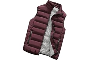 TOFOTL Doudoune sans Manche Homme Zippé Travail Blouson Chauffant Homme Chaude Legere Coupe Vent Chasse Manteaux Marque Pas Cher Automne Hiver