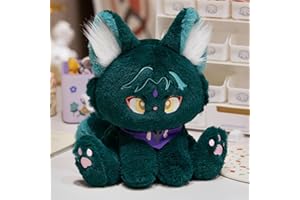 KUKUSHINING Genshin Cat Pluszaki, Anime Pluszowa Poduszka Uderzeniowa Miękka Słodka Pluszowa Zabawka Dla Kota Na Prezent Dla Graczy(Xiao,32cm/12.6in)