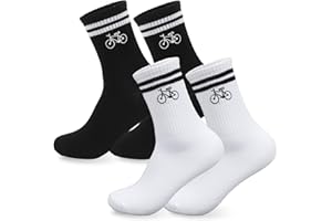 HUKUMA Rennrad Socken,35-46 Fahrradsocken Herren,Fahrrad Geschenk für Herren Damen,Rennrad Zubehör,Fahrradfahrer Tennissocken Accessoires,Lustiges Geschenk für Geburtstag Männer und Frauen