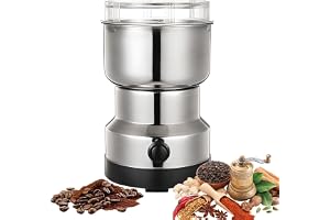 Elektrisk Kryddmixer, 400w Kvarn I Rostfritt Stål, Multifunktionell Kökskvarn, Kompakt Kaffebönkvarn, Säker Och Stänkskyddad Design