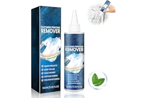 Ganbaro Liquid Quick Removal Vinyl Letter for Fabrics 3.38 FL OZ Heat Transfer Vinyl Remover Powerful Residue Remover for Heat Transfer Vinyl Perfect for DIY Shirt 100 ml