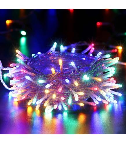 A2ZWORLD Stringa LED A Batteria 5,2m Con 50 Luci RGB – Filo Di Rame Impermeabile IP67 Per Decorazioni Natalizie E Feste – 3V, 2 Pezzi