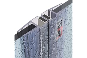STEIGNER Joints de douche magnétiques SET, 201 cm, vitre 3,5/4/5mm, joints d'étanchéité aimantés 180* pour portes de douche, UKM01, 2 pièces