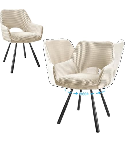 KHG Esszimmerstühle Drehbar 2er Set, Drehstuhl Mit Produktbild-Vorschau 8