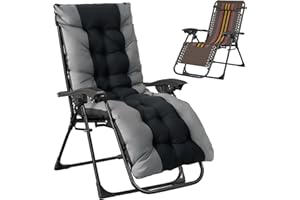T-ZBDZ Tumbona Jardin Exterior, Tumbonas Plegable, Extra Ancho Silla Gravedad Cero Reclinable - Respaldo Ajustable, Silla con Cojín y Reposacabezas, para Playa, Piscina, Terraza, Marrón