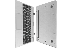 Skinomi Brushed Aluminum Full Body Skin Compatible with Acer Aspire Switch 10 (Keyboard Only)(Full Coverage) TechSkin Anti-Bubble Film