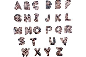 Letter Beads Set - Acrylic 26pcs 6mm | Alphabet Charms | Large Hole Gradien