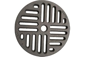 LUNA WAY CAST IRON Griglia Cenere in Ghisa Circolare | Ricambio Universale per Stufe a Legna, termo Camini e Forni | Spessore 1 cm, Ventilazione Ottimizzata | Diametro 20,0 cm