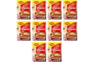 BONNEBOUFFE Maggi Lot de 10 sachets de soupe à l'oignon français 61 g