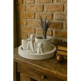 Modern Beyaz Dekoratif Set &ndash; 5 Par&ccedil;alı Minimalist Tasarım