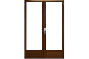 GD MENUISERIES Porte Fenêtre en bois 2 vantaux 225 x 140
