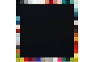 VmG-Store - Tessuto elasticizzato al metro, 70 cm di larghezza, 95% cotone, 5% elastan, 50 colori a scelta, jersey (001, nero, lunghezza: 0,5 m)