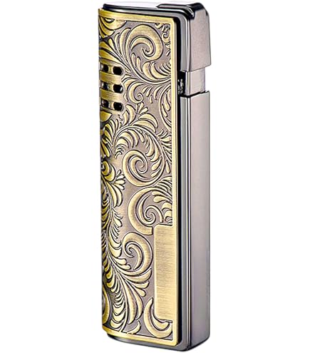 Lucifer Antique Brass Lighter, Engraved Design, 20.3 cm : Amazon.in: Home &  Kitchen